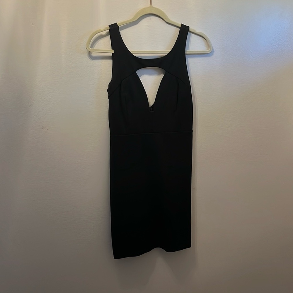 Black bodycon mini dress